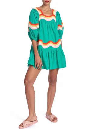 THE MARY WAVY STRIPE MINI DRESS - Organic SS23