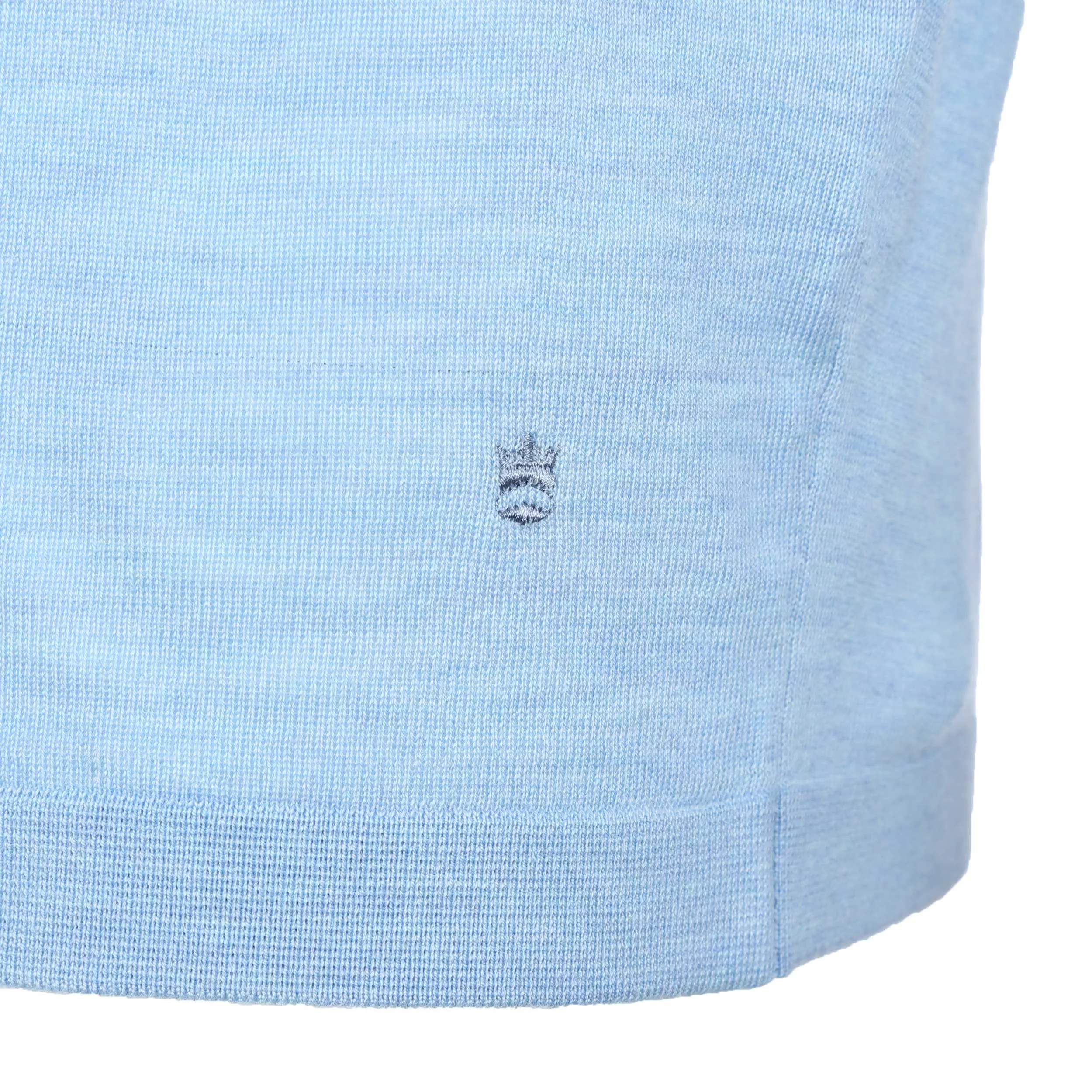 Thomas Maine Knitted T-Shirt in Sky Blue