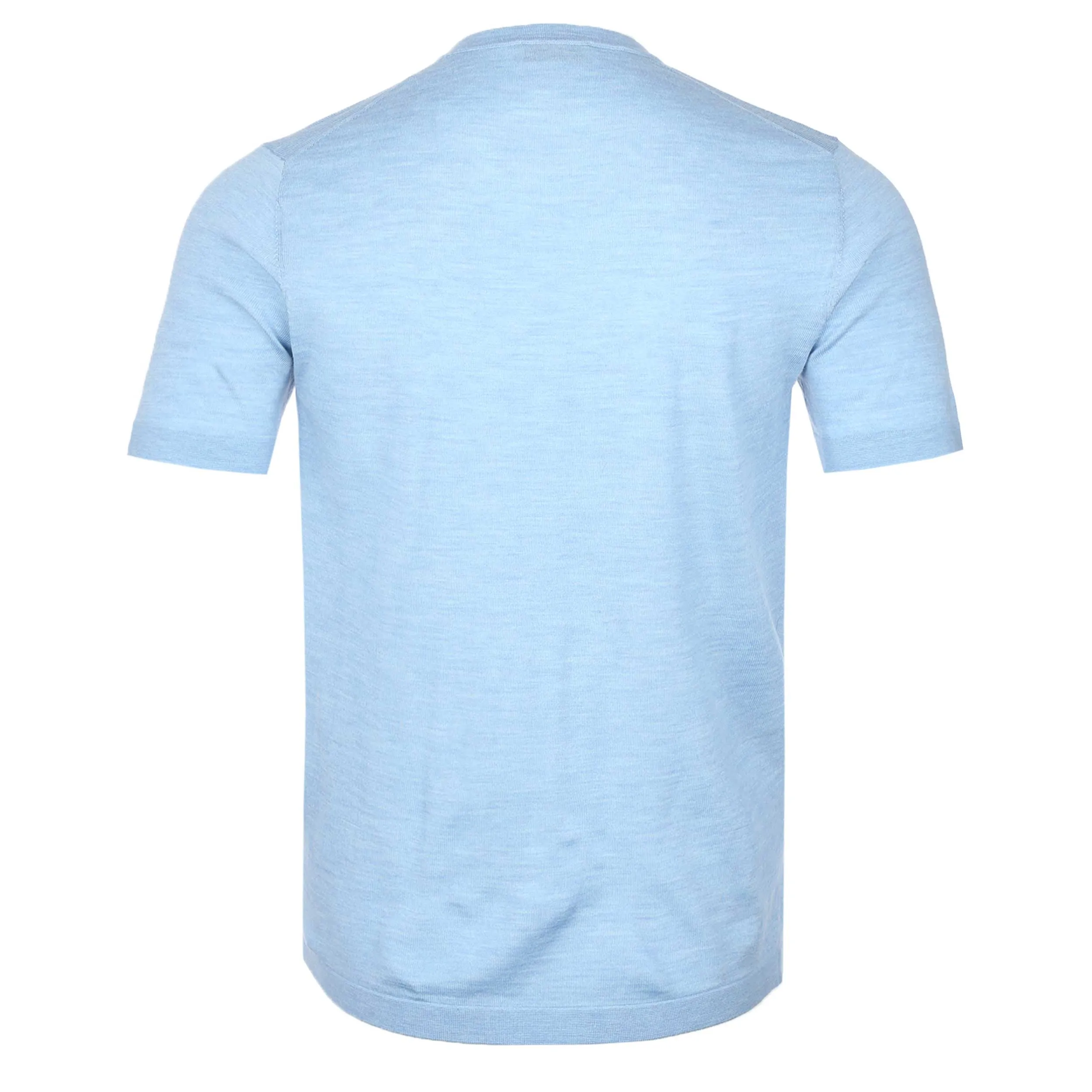 Thomas Maine Knitted T-Shirt in Sky Blue