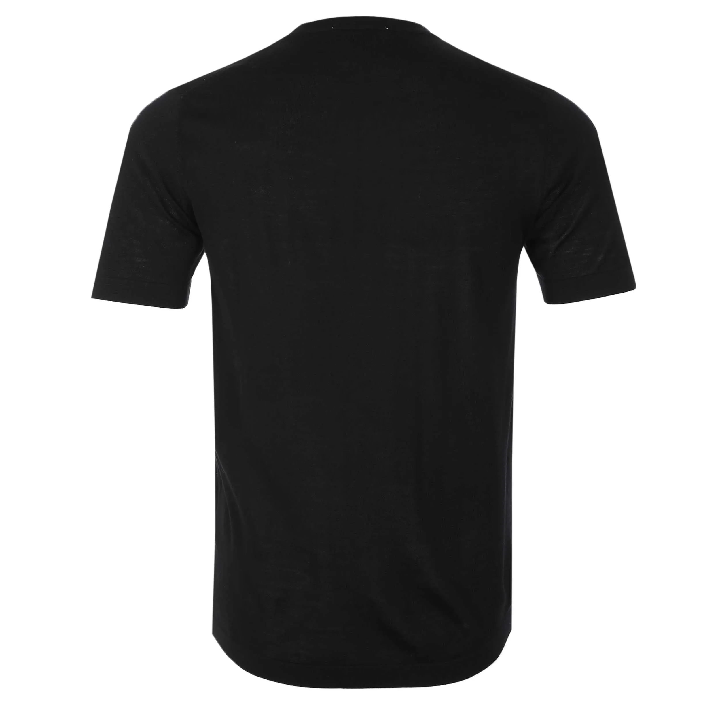 Thomas Maine Merino T-Shirt in Black