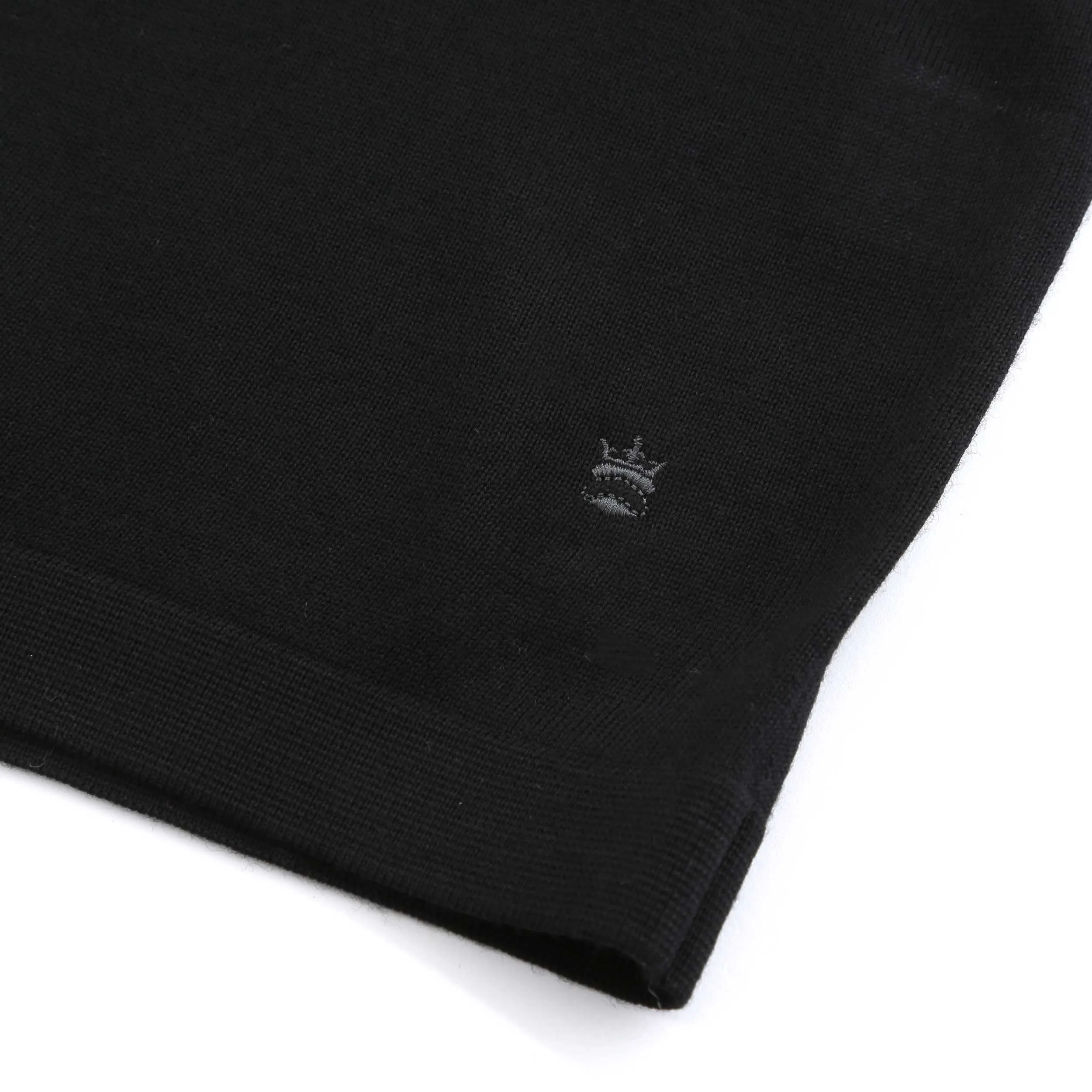 Thomas Maine Merino T-Shirt in Black