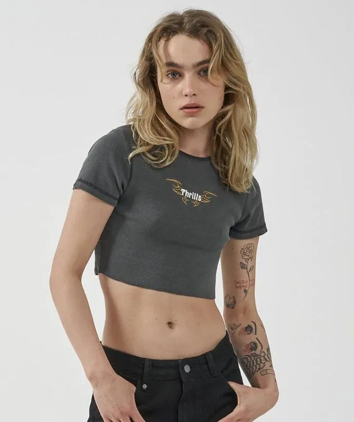 THRILLS GOLDEN WINGS BABY CROP TEE