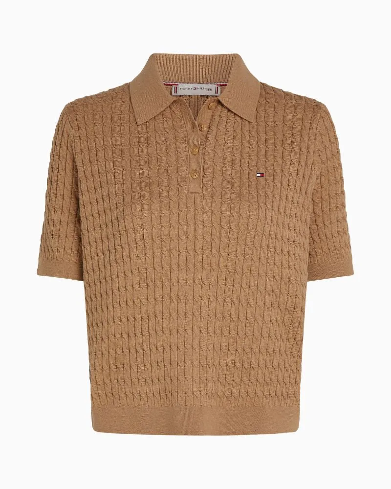 Tommy Hilfiger - Cable Fine Polo Sweater