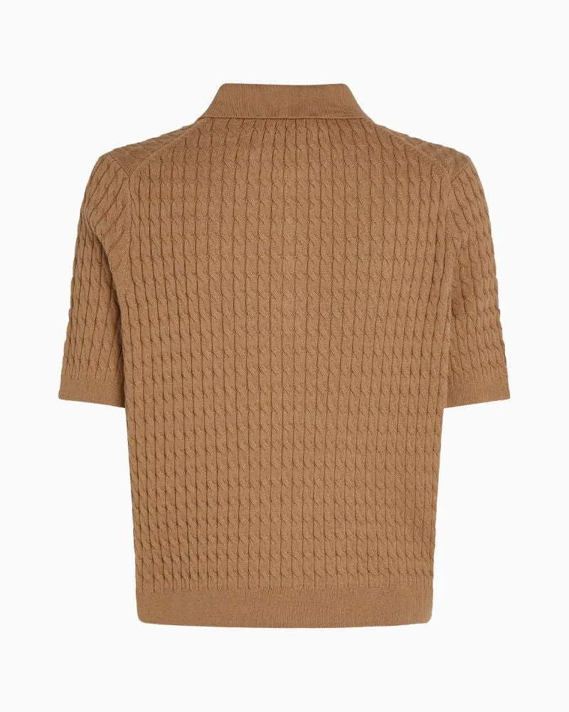 Tommy Hilfiger - Cable Fine Polo Sweater