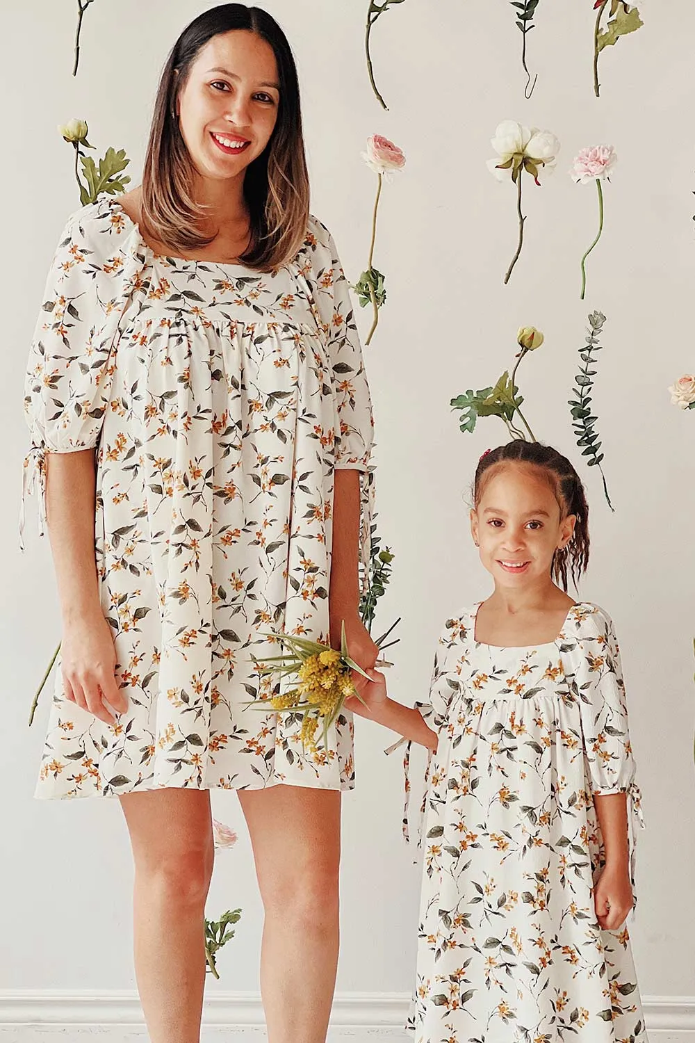 Tuline | Short Floral Babydoll Dress