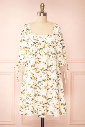 Tuline | Short Floral Babydoll Dress