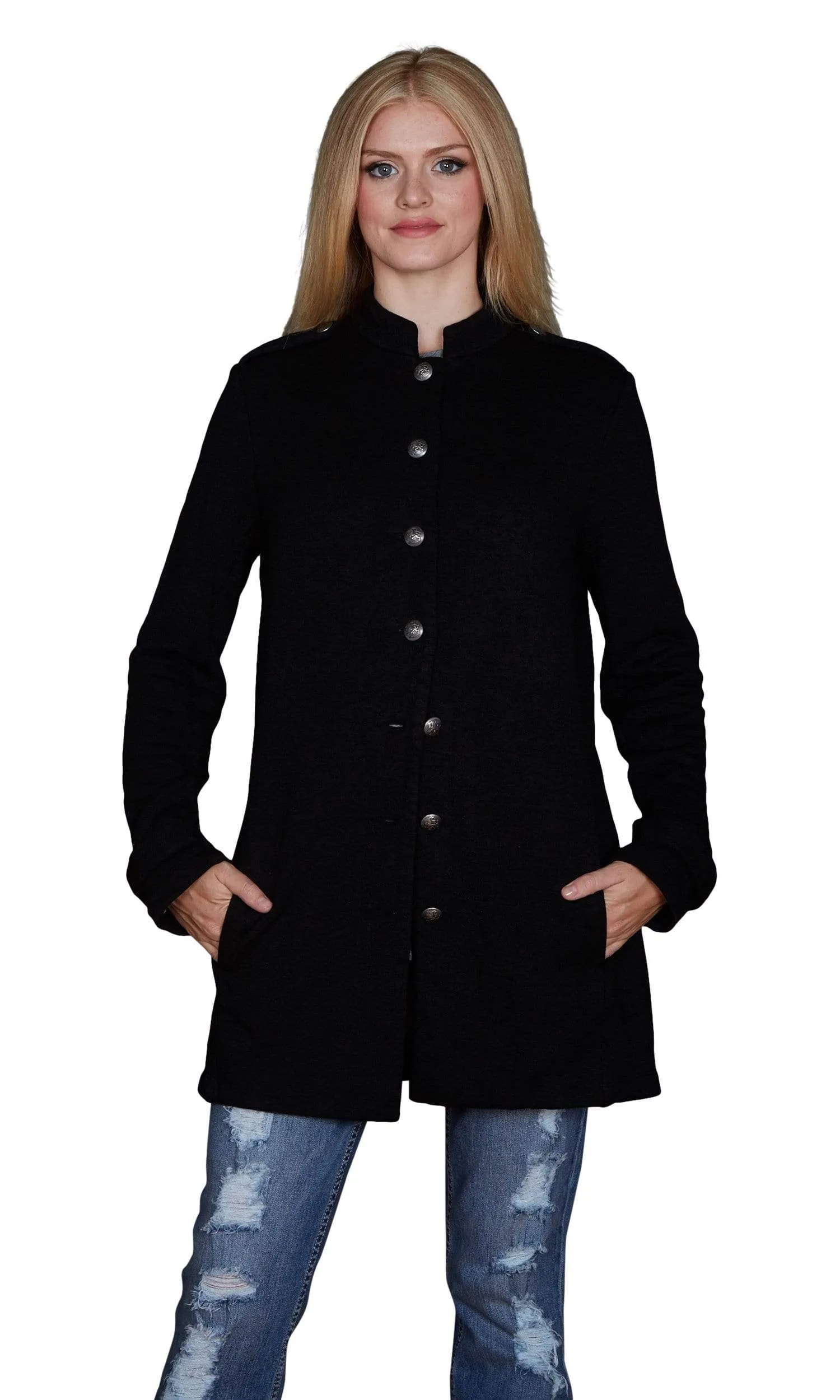 Velvet by Graham & Spencer Evalyn French Terry Military Coat