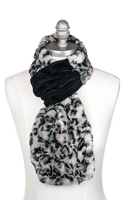 Velvet Pull-Thru Scarf - Assorted Faux Fur Combos (Winter River - Two Left!)