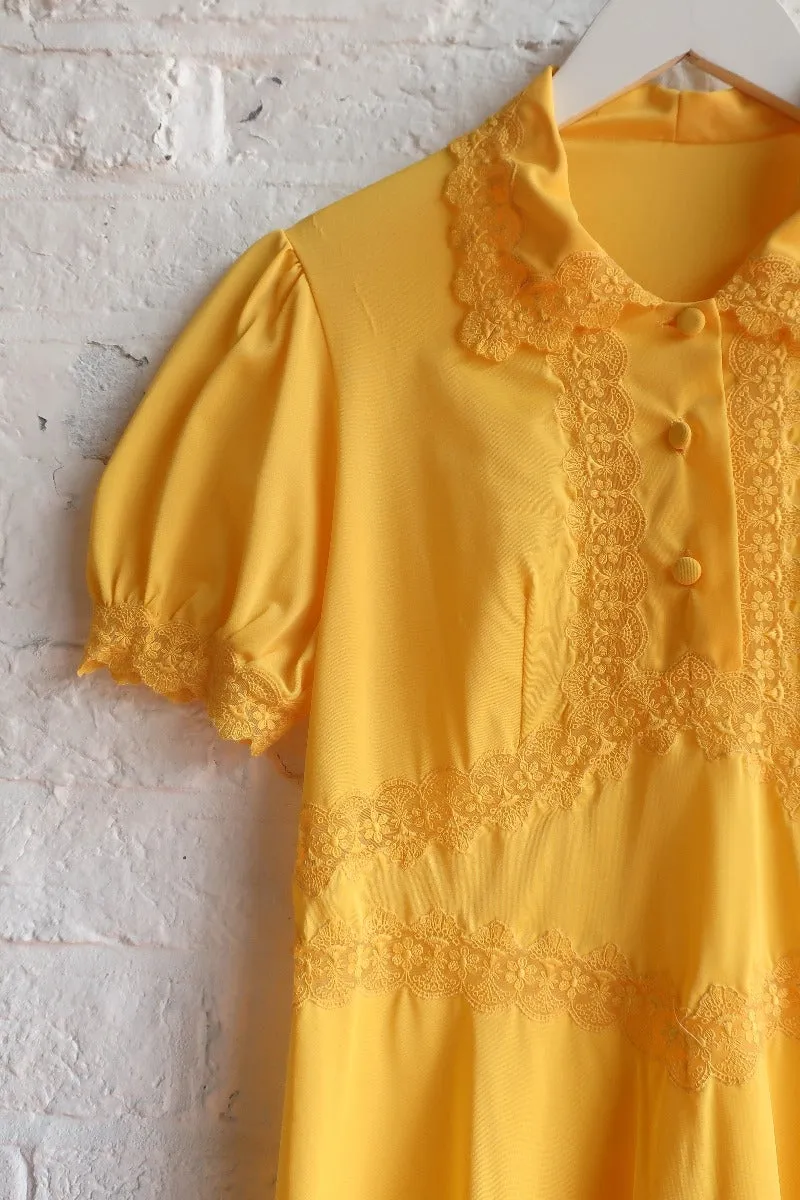 Vintage Dress - Buttercup Babydoll Mini - XS/S