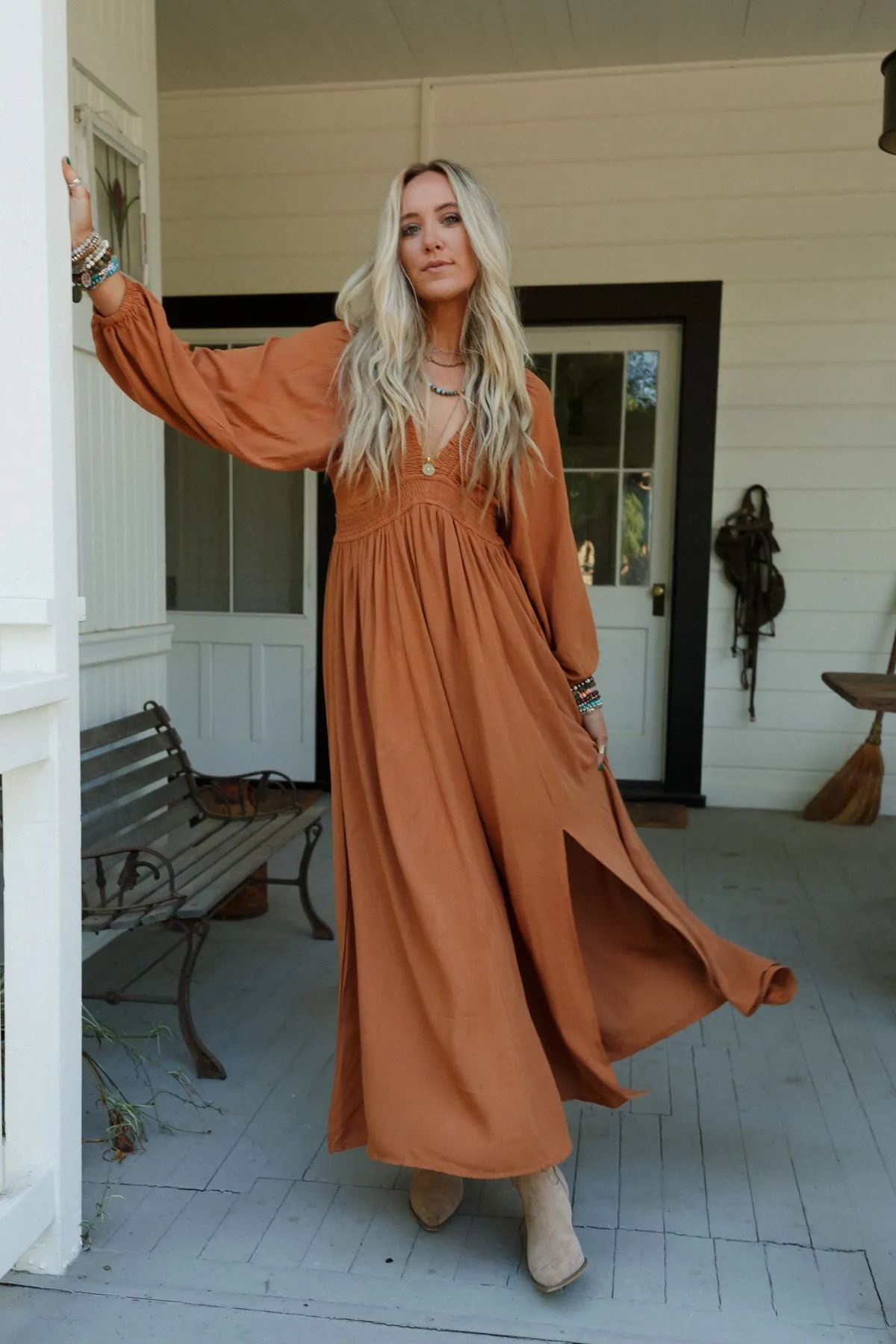 Wila Maxi Dress - Camel