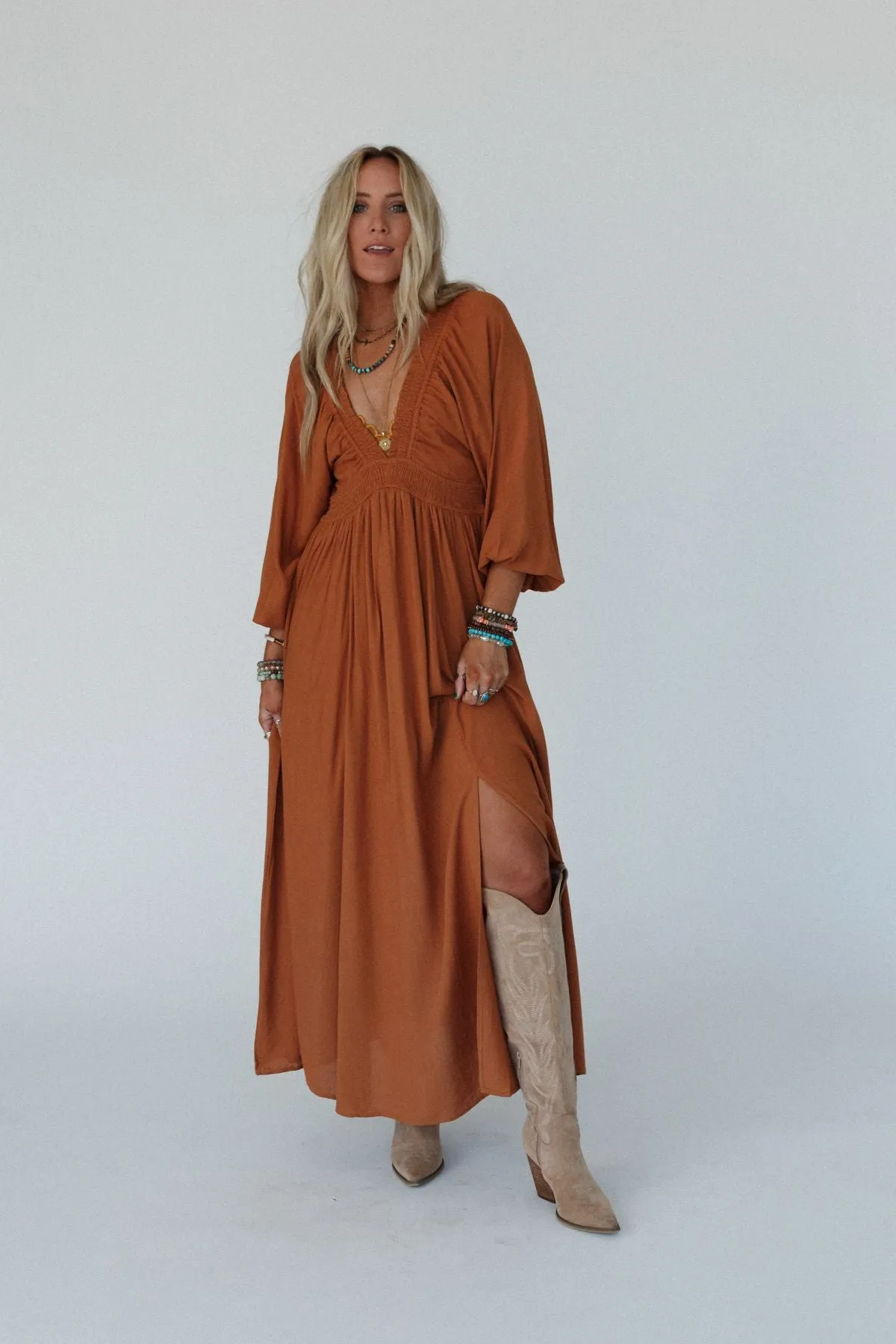 Wila Maxi Dress - Camel