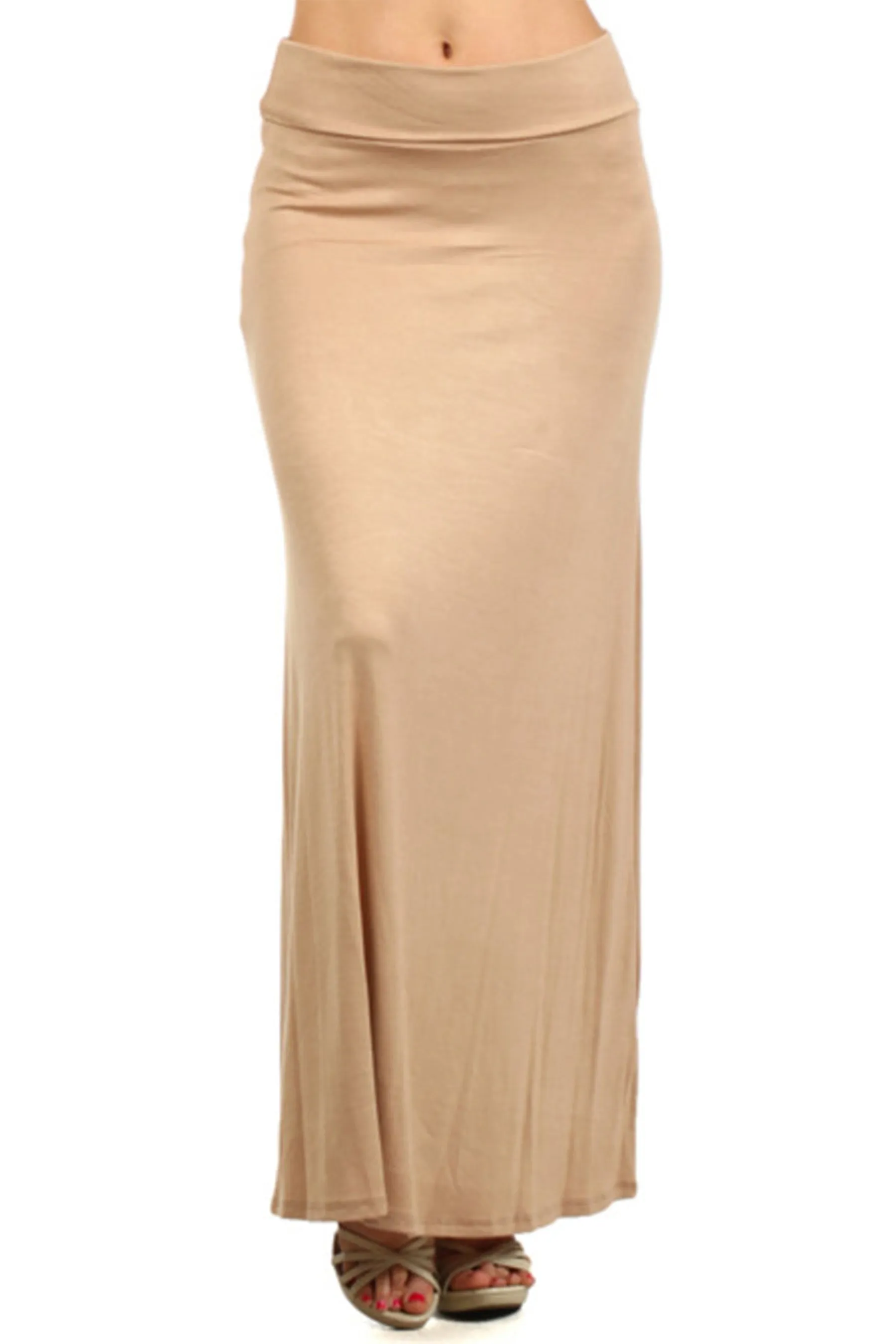 Women's Chic and Comfortable High-Waisted Maxi Skirt