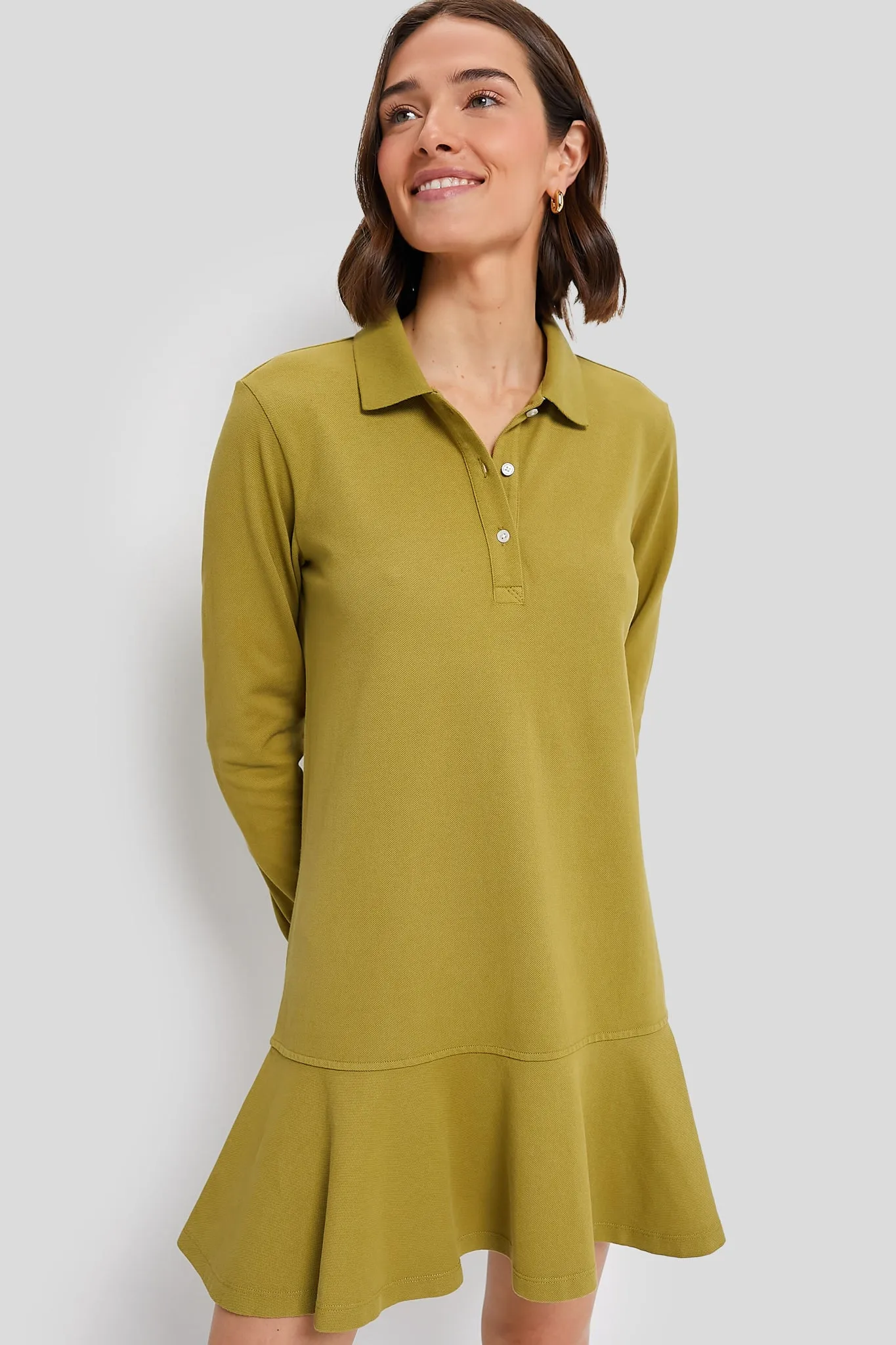 Woodbine Long Sleeve Pique May Polo Dress