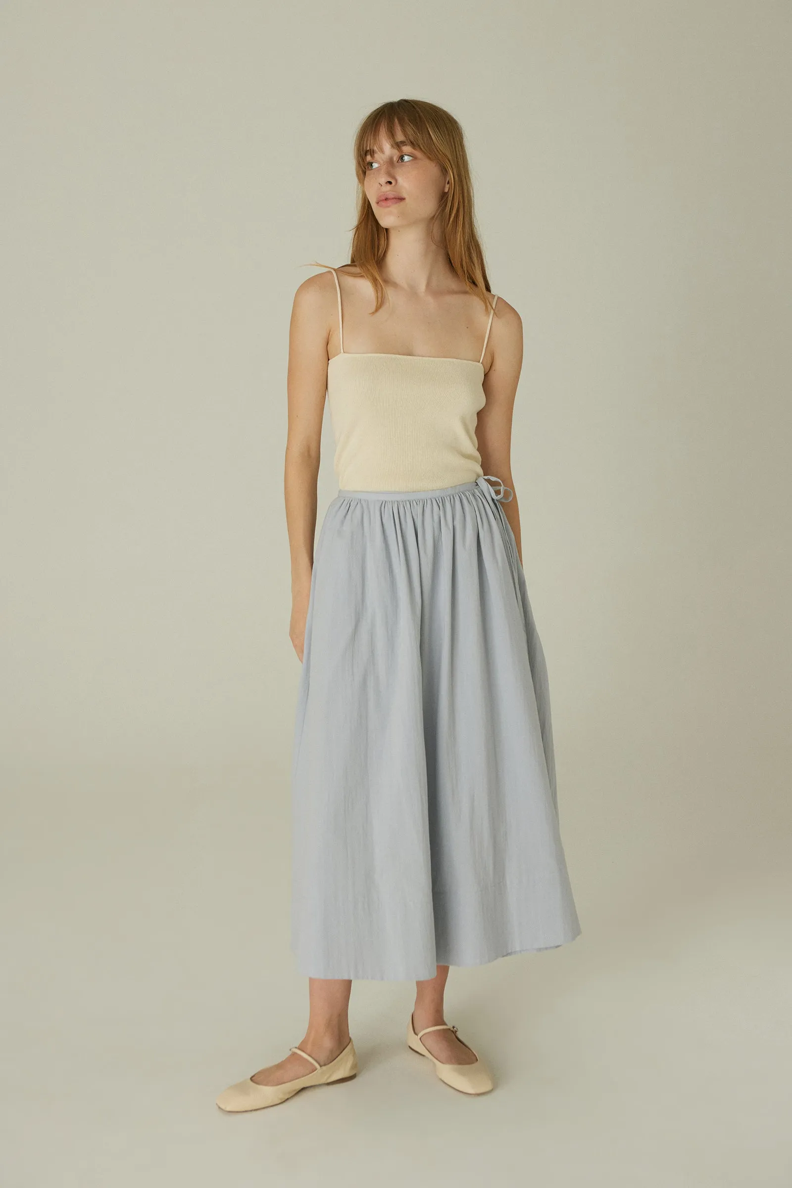 Wrap Skirt -- Organic Cotton Voile