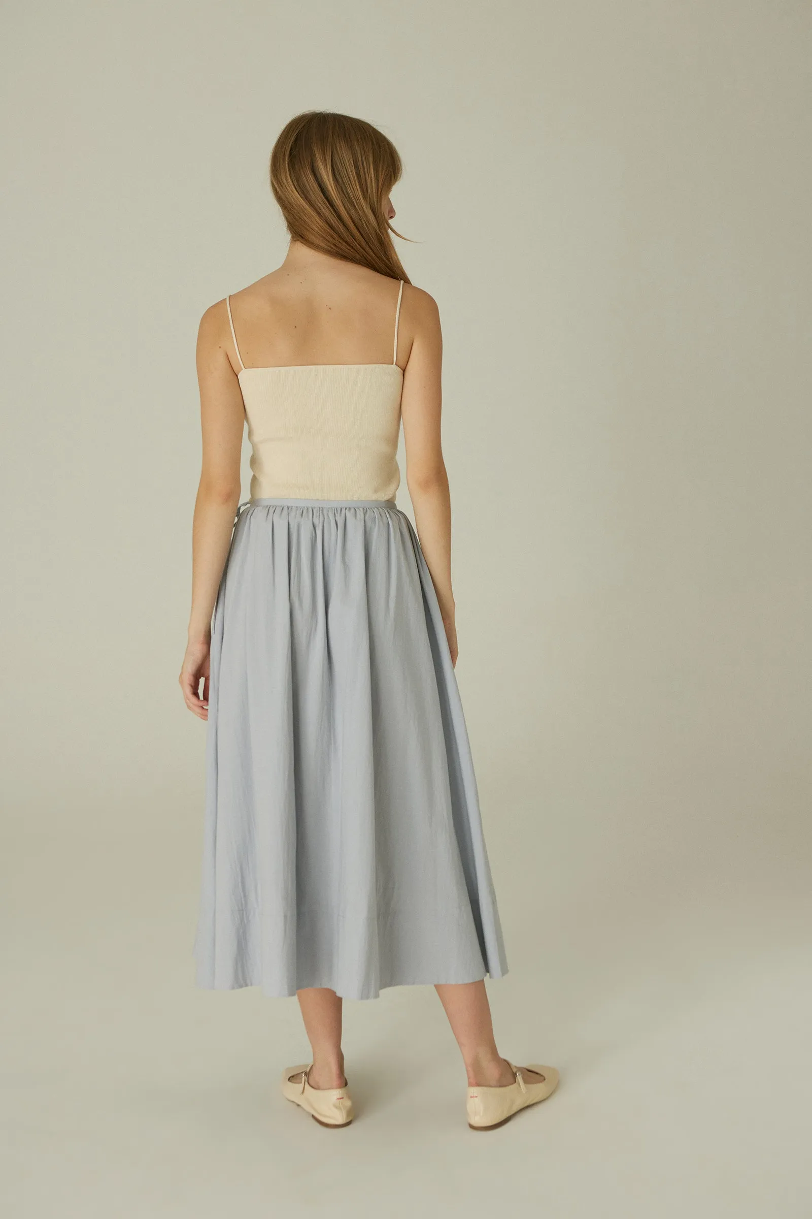 Wrap Skirt -- Organic Cotton Voile