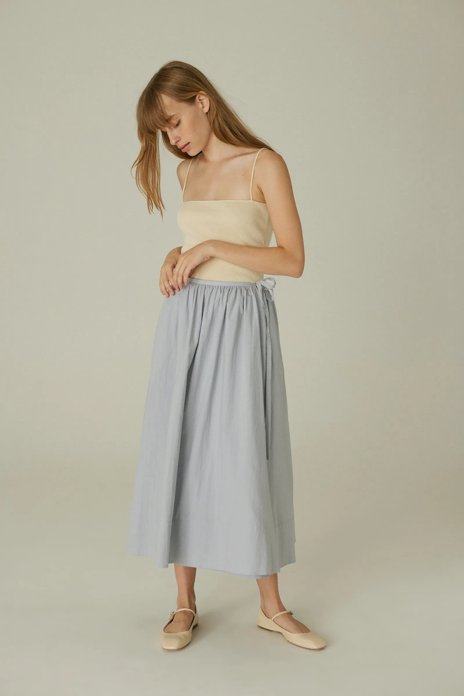 Wrap Skirt -- Organic Cotton Voile